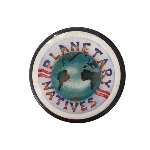 Pinback Button Planetary Natives 2.2" Diameter Earth Graphic Collectible - Picture 6 of 12